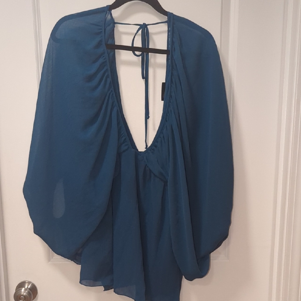 Lane Bryant Vibrant Blue Top